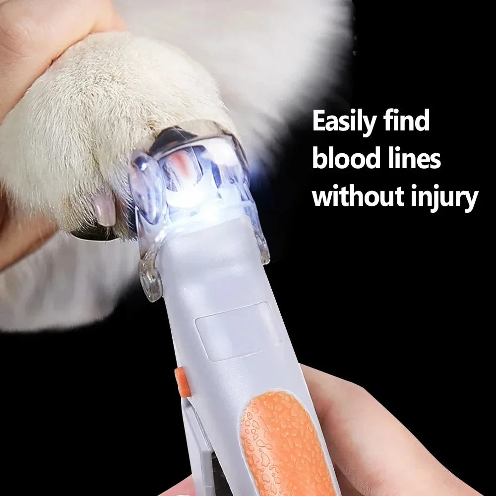 Professionelle Pet Nagel Clipper Schere Mit LED Licht Katze Hund Nagel Clippers Werkzeug Schere Nagel Toeclaw Cutter Schere Pet Suppl