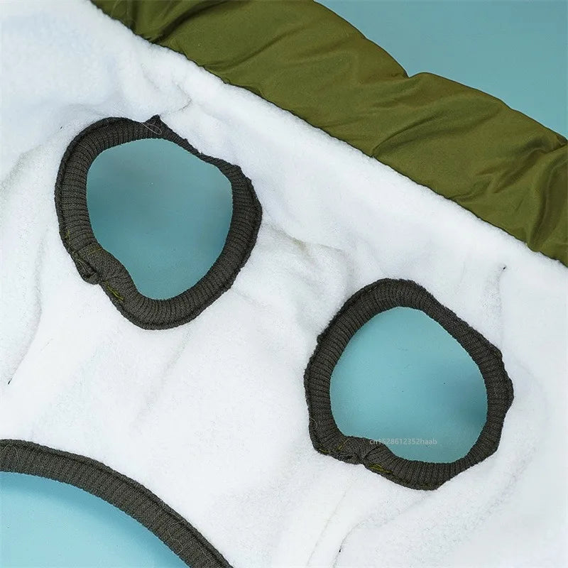 Winterwarme Hundejacke mit Geschirr, wasserdichte Hundemantelweste für kleine und mittelgroße Chihuahua-Hundekleidung mit französischer Bulldogge im Freien