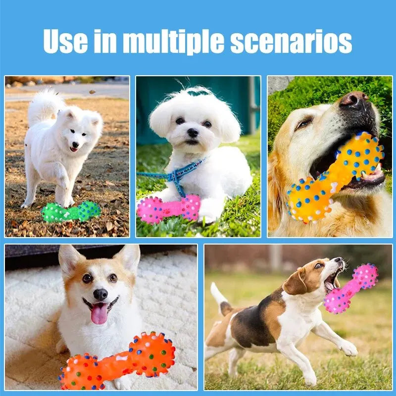 1PC Hund Kauspielzeug Naturkautschuk Sicherheit und Umweltschutz Flexible Bissfestigkeit Saubere Zähne