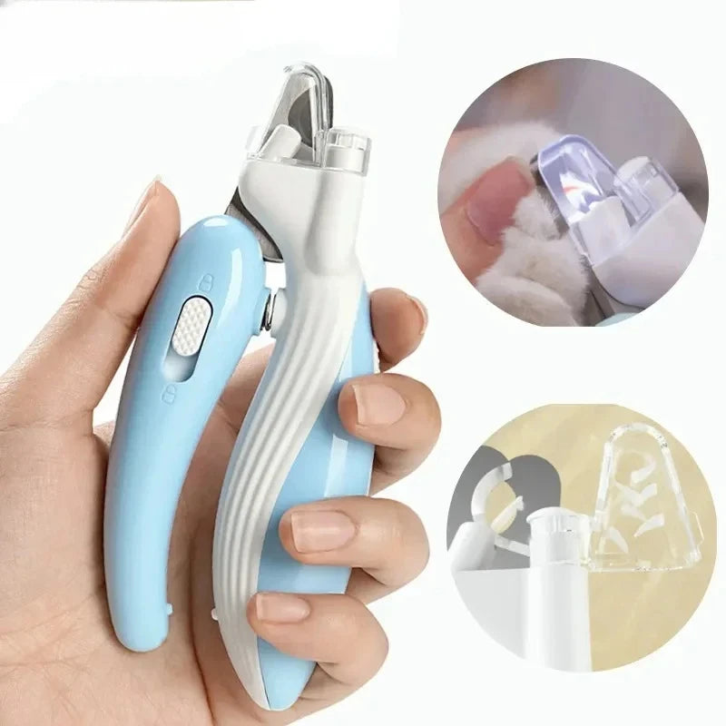 Professioneller Nagelknipser für Haustiere mit LED-Licht, Fellschere für Haustiere, für Hunde, Katzen, kleine Tiere, Pfotennageltrimmer, Heimtierbedarf