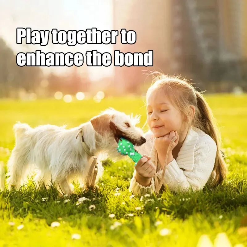 1PC Hund Kauspielzeug Naturkautschuk Sicherheit und Umweltschutz Flexible Bissfestigkeit Saubere Zähne